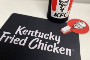 KFC mouse mat and cup